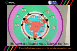 CMM inspection of Collapsible Mini Cores